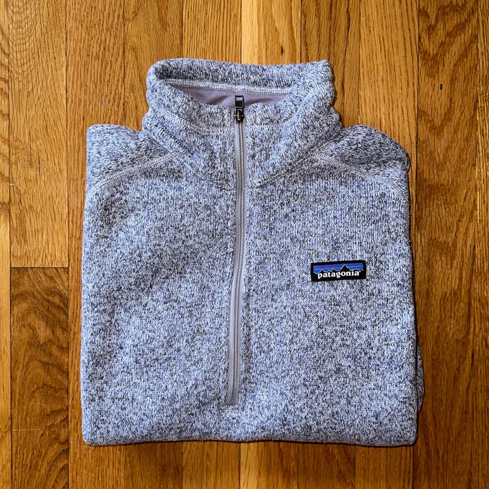 Purple Patagonia quarter zip